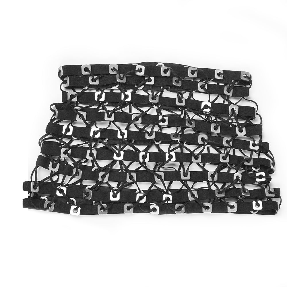 LACE-UP GROMMET MINI SKIRT