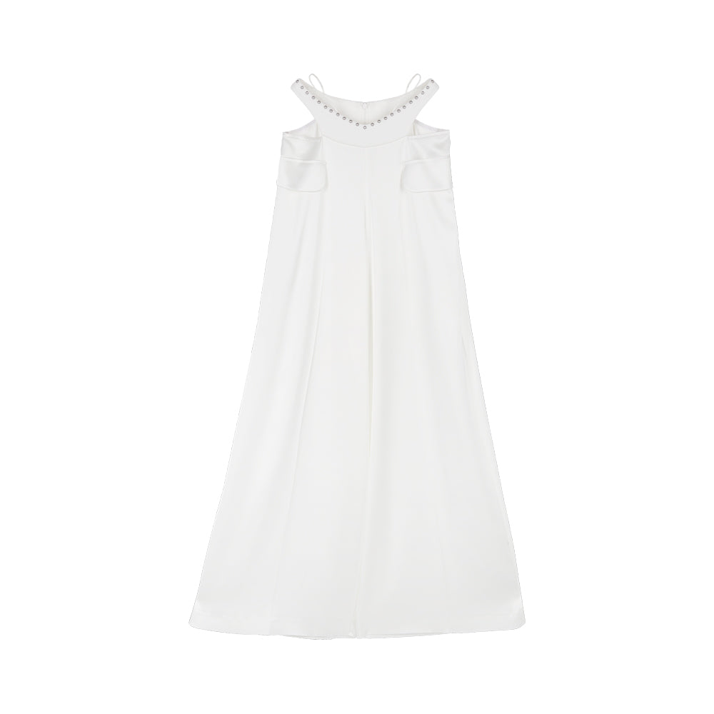 WHITE WIDE-LEG PANTS