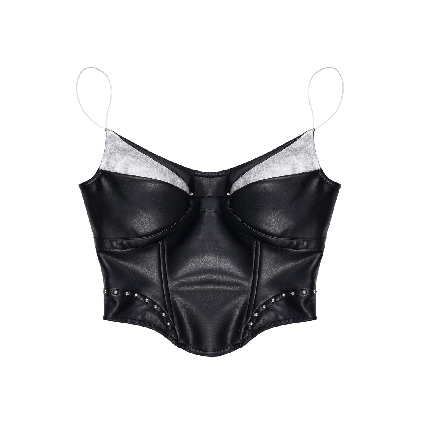 LEATHER BODICE TOP