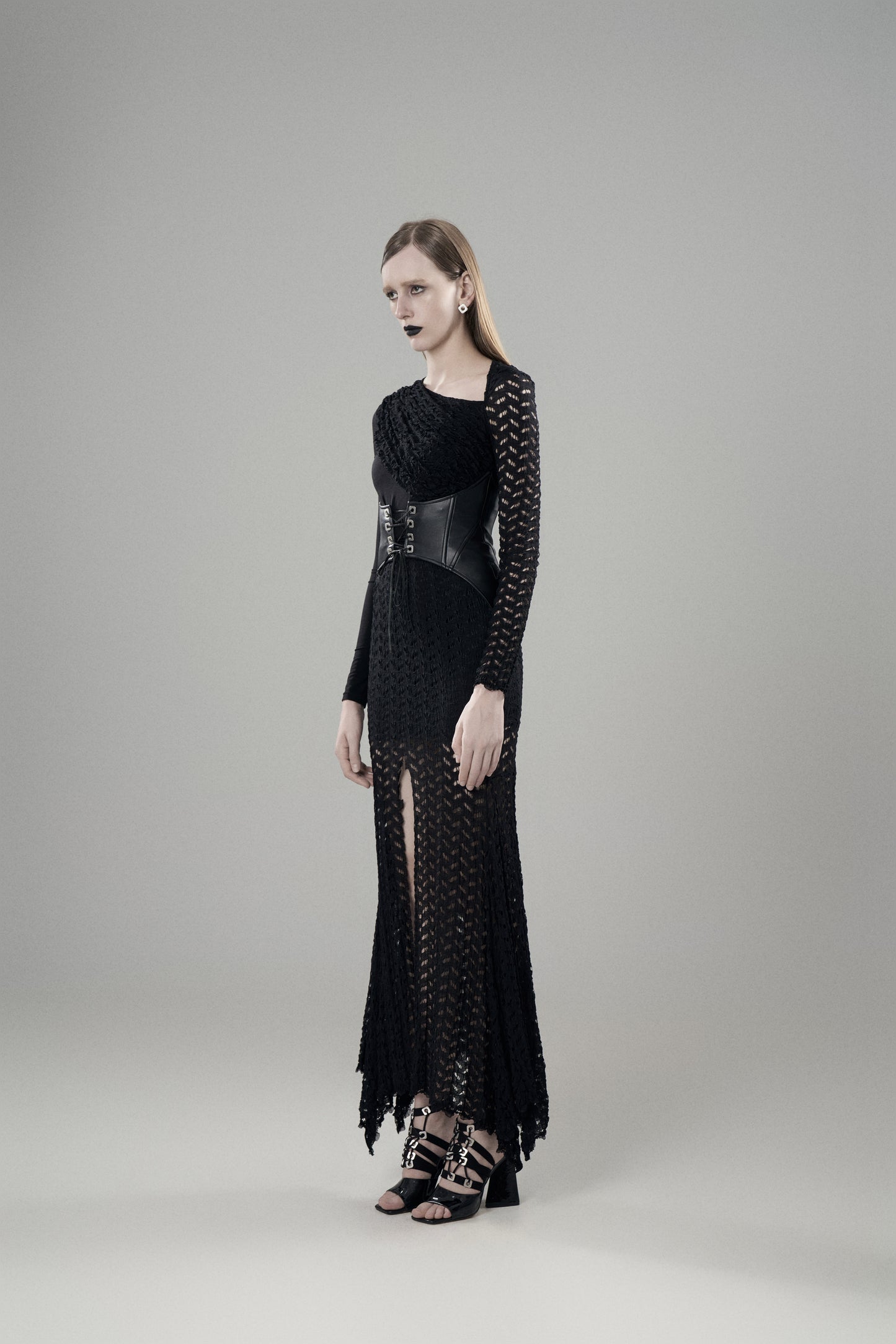 ASYMMETRIC NECK PATCHWORK BASE LAYER