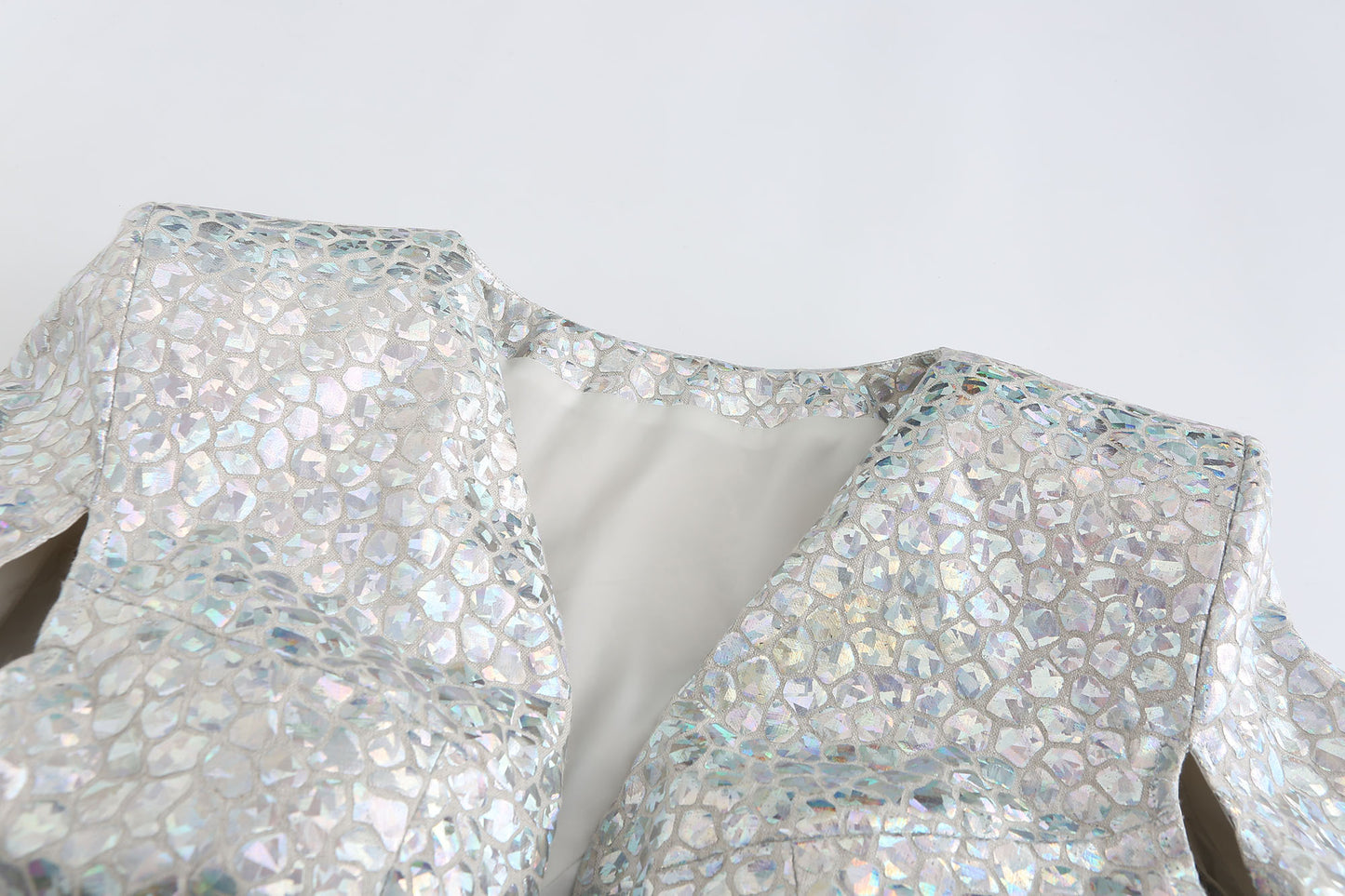 Silver Fish Scale Coat