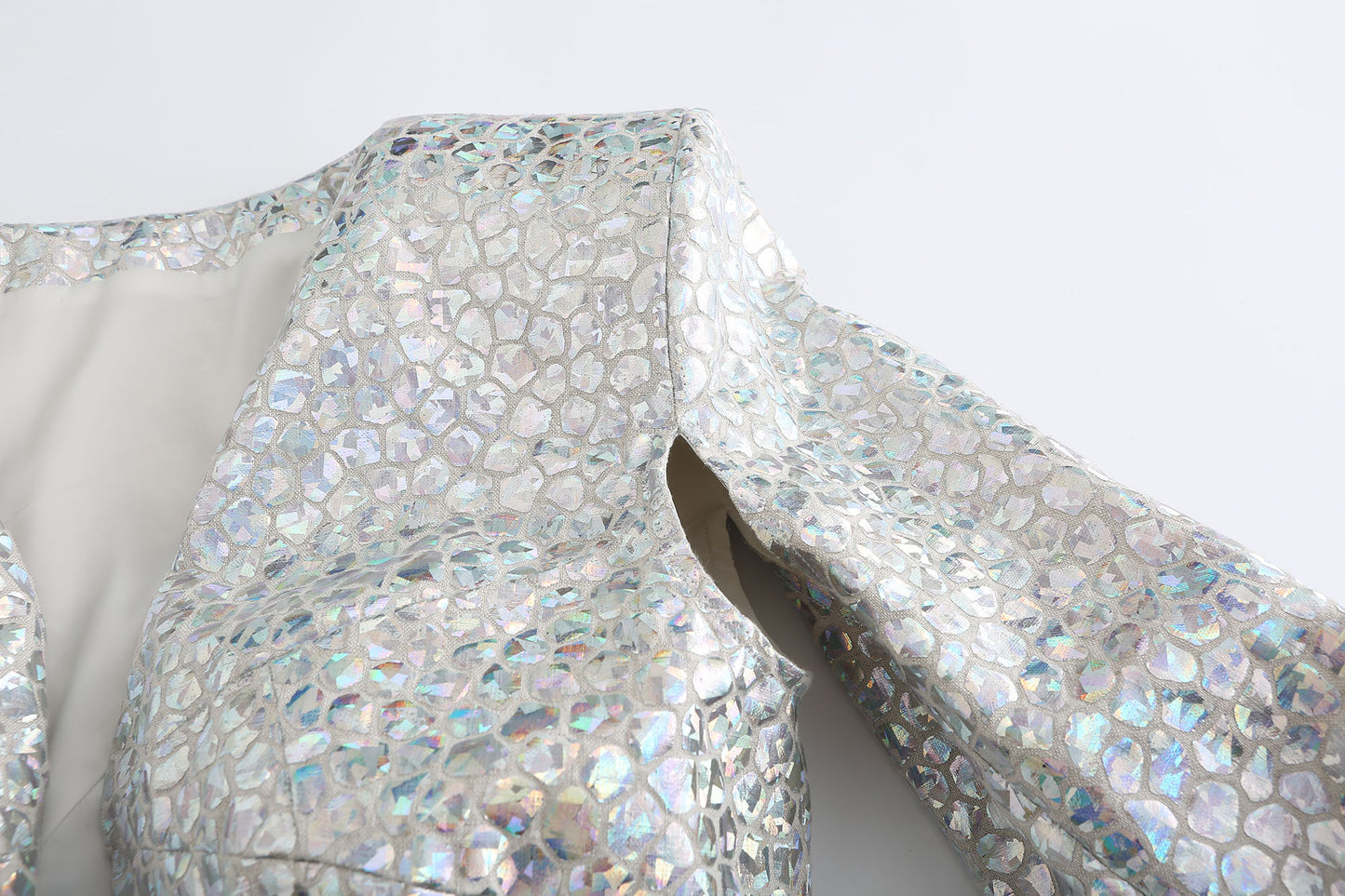 Silver Fish Scale Coat