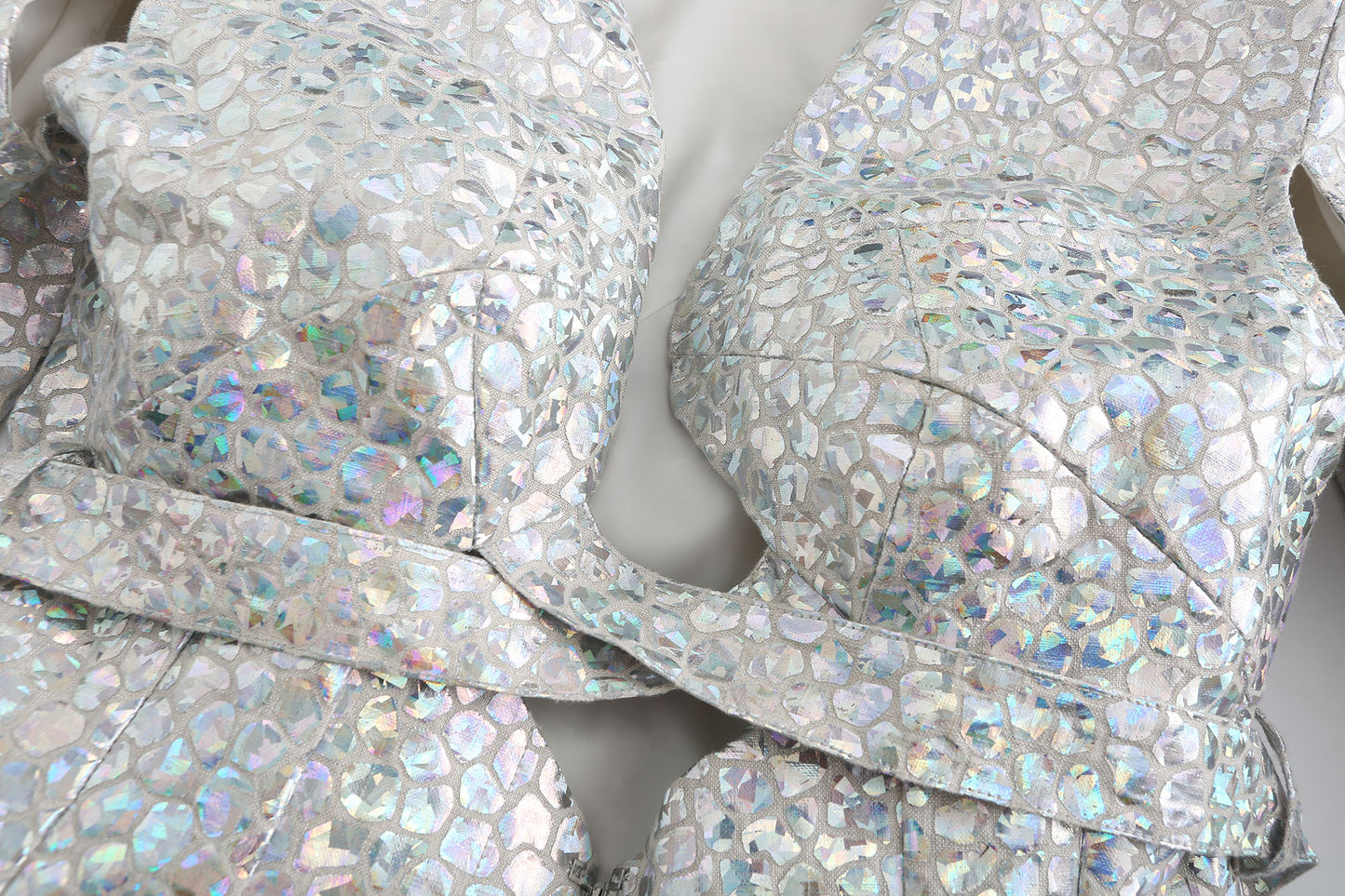 Silver Fish Scale Coat