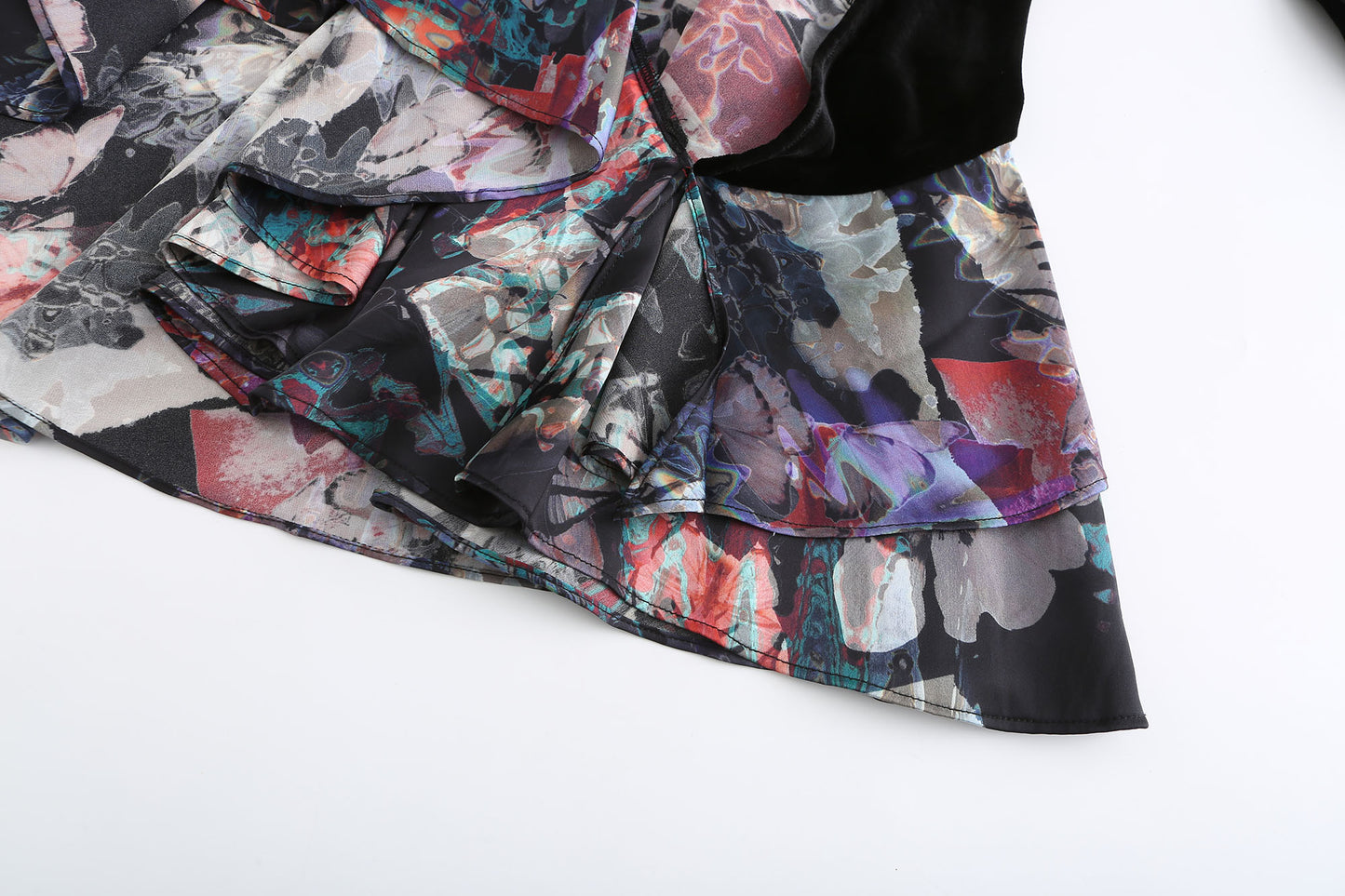 Velvet Print Dress