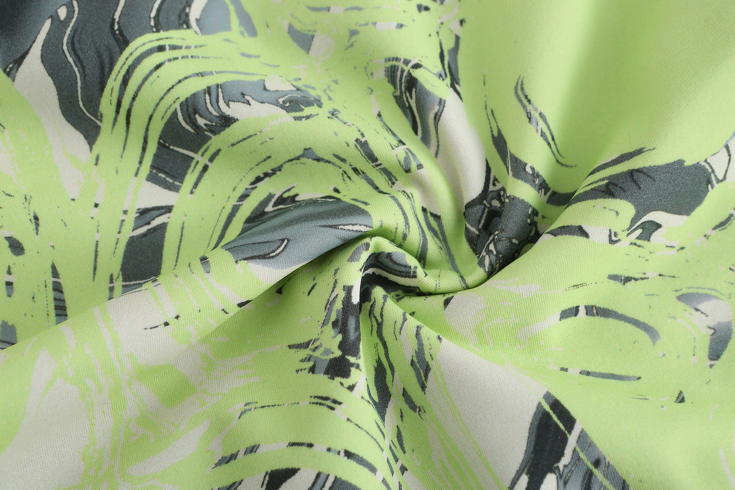 NEON GREEN PRINTED. MIDI. DRESS WITH TWO LAYERS(MULTTWAY WEARING)