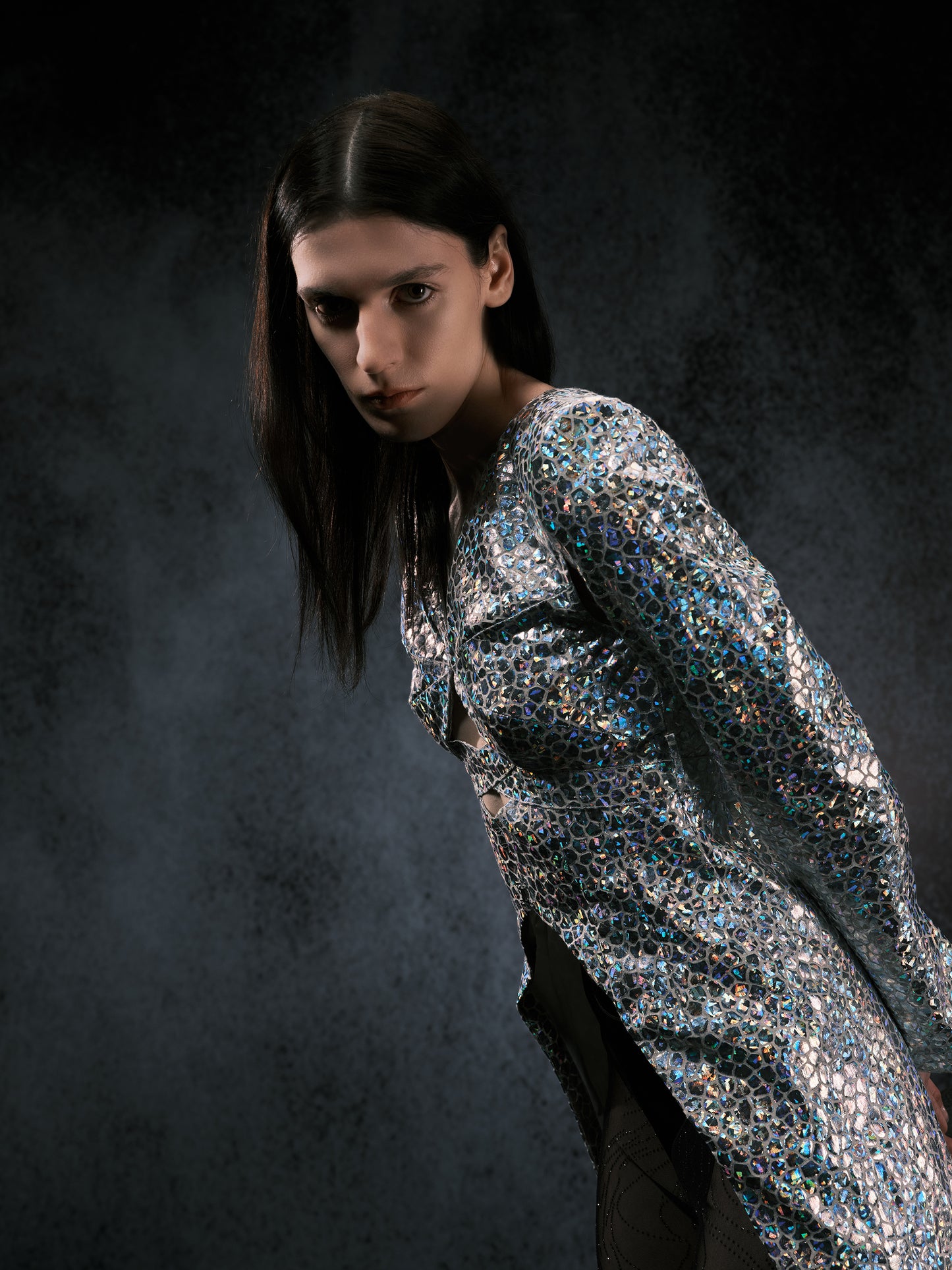 Silver Fish Scale Coat