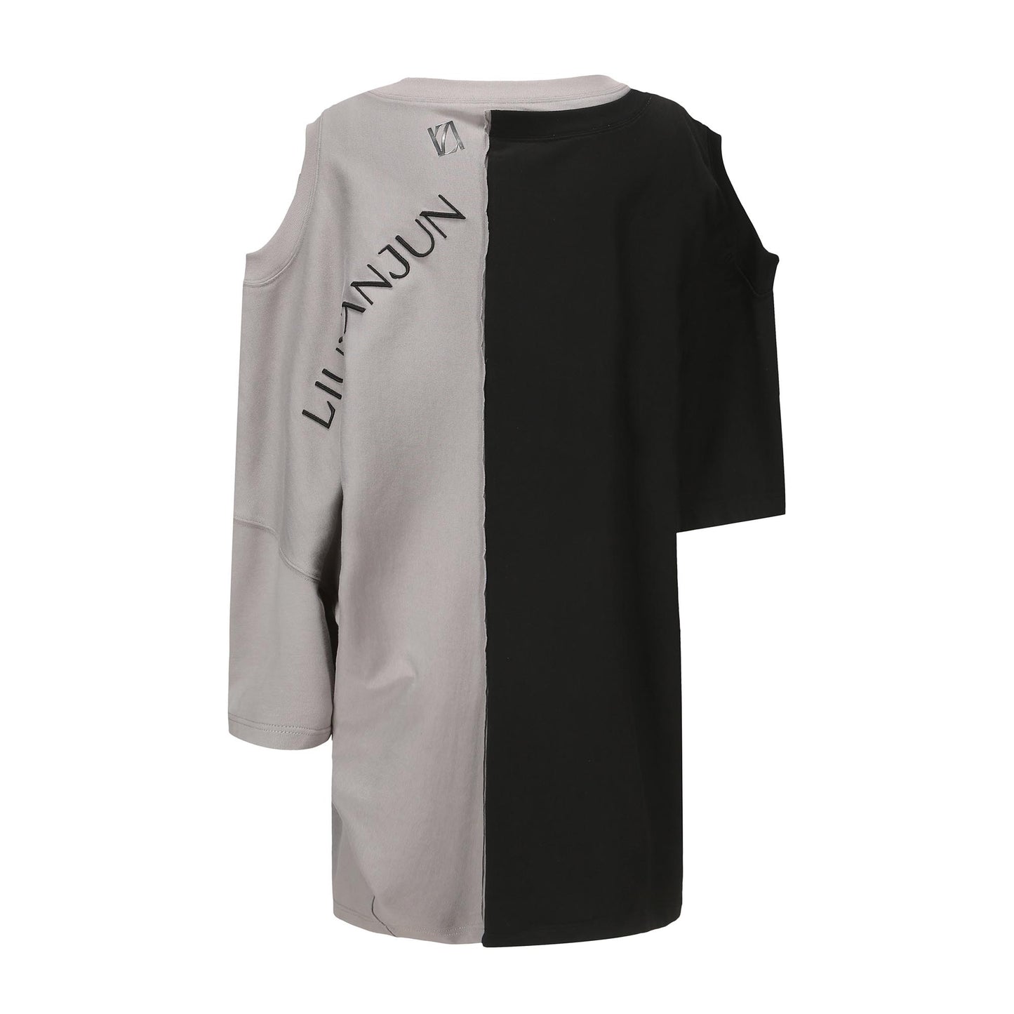 BLACK CONTRAST MULTIWAY WEARING T-SHIRT