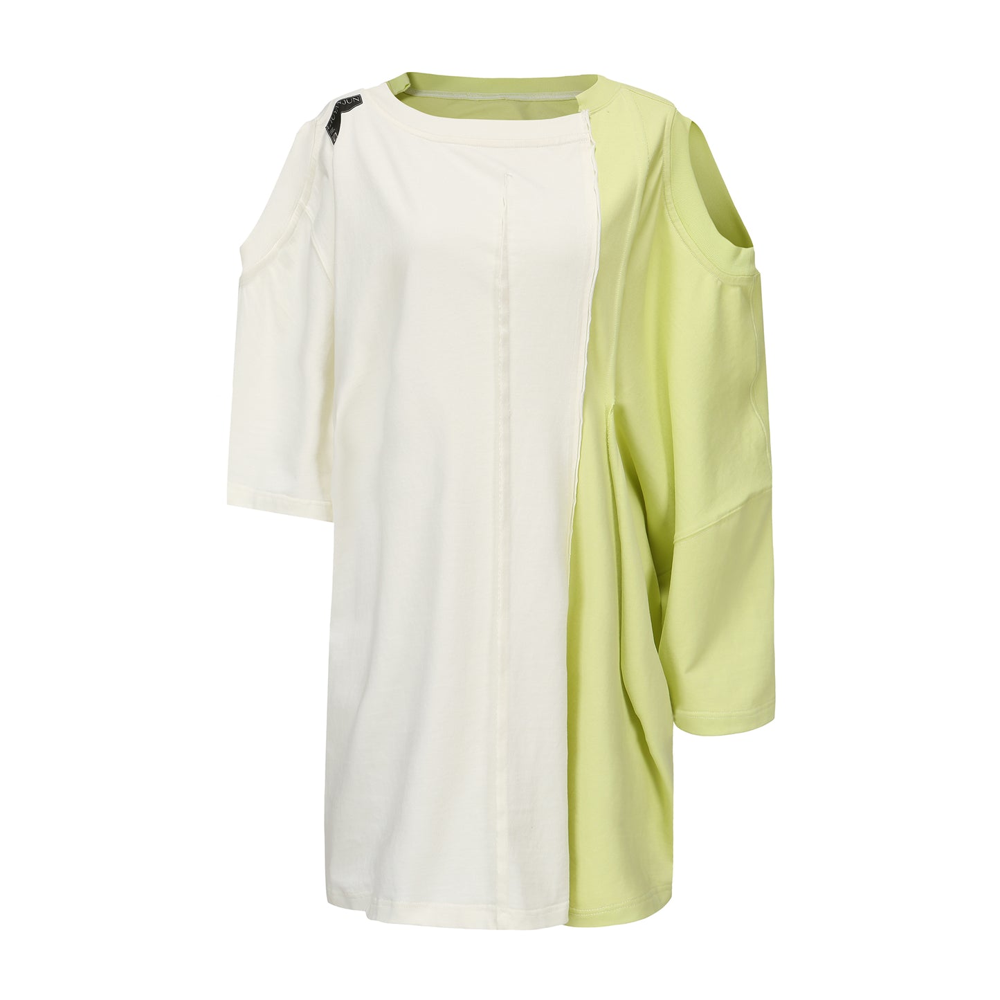 NEON GREEN CONTRAST MULTWAY WEARING T-SHIRT