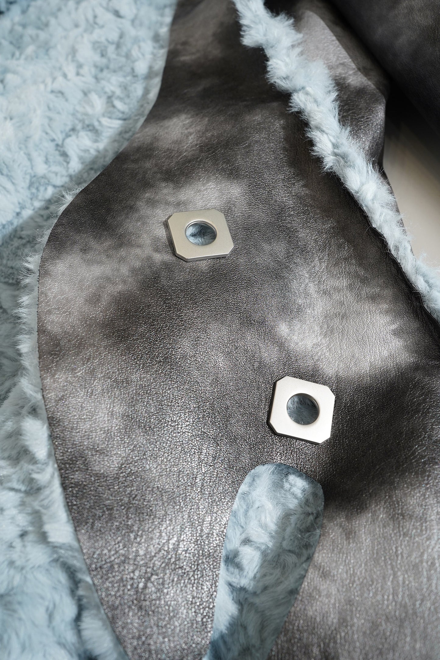 Long faux-fur coat