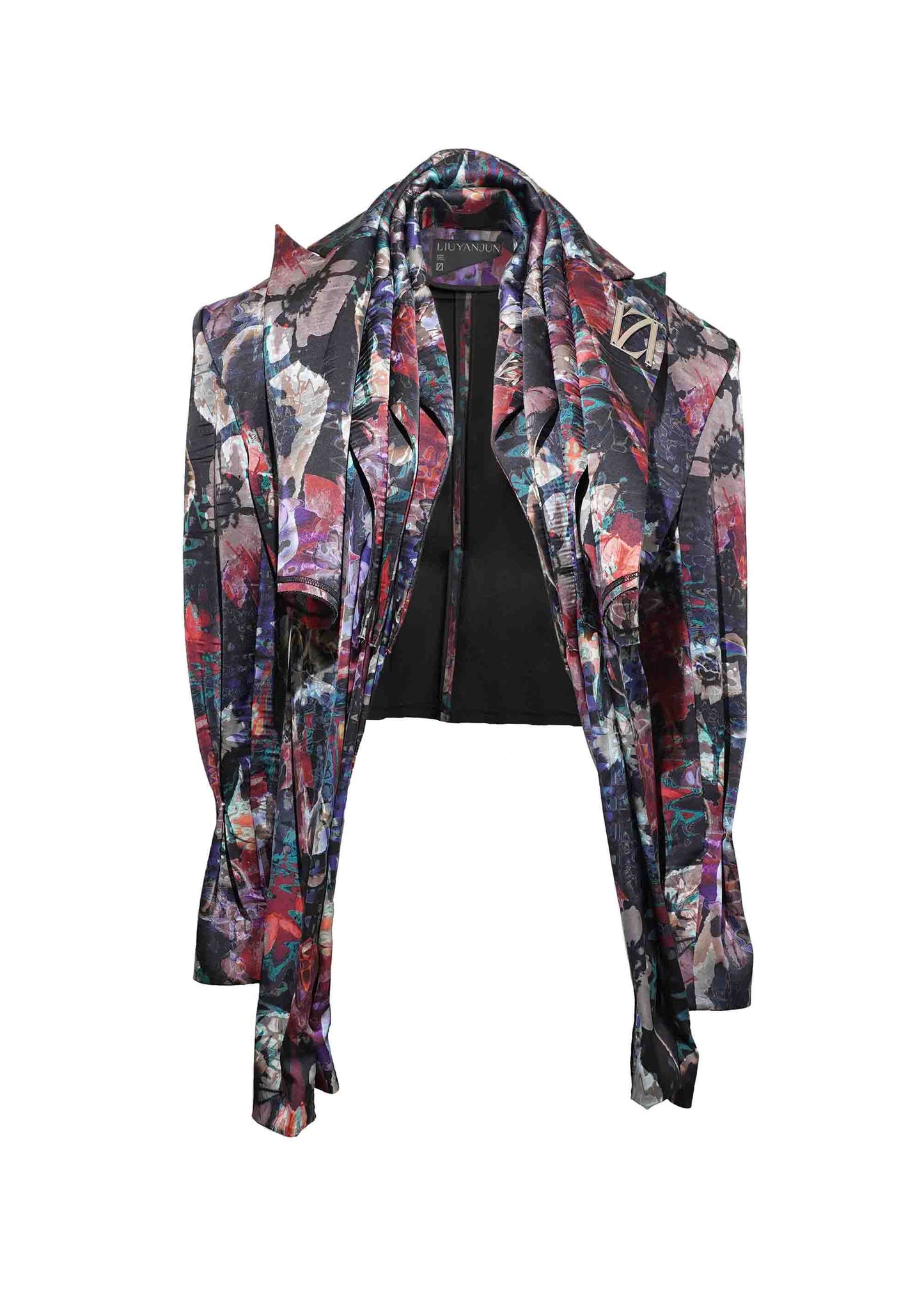 PRINT FOUR-PIECE SUIT