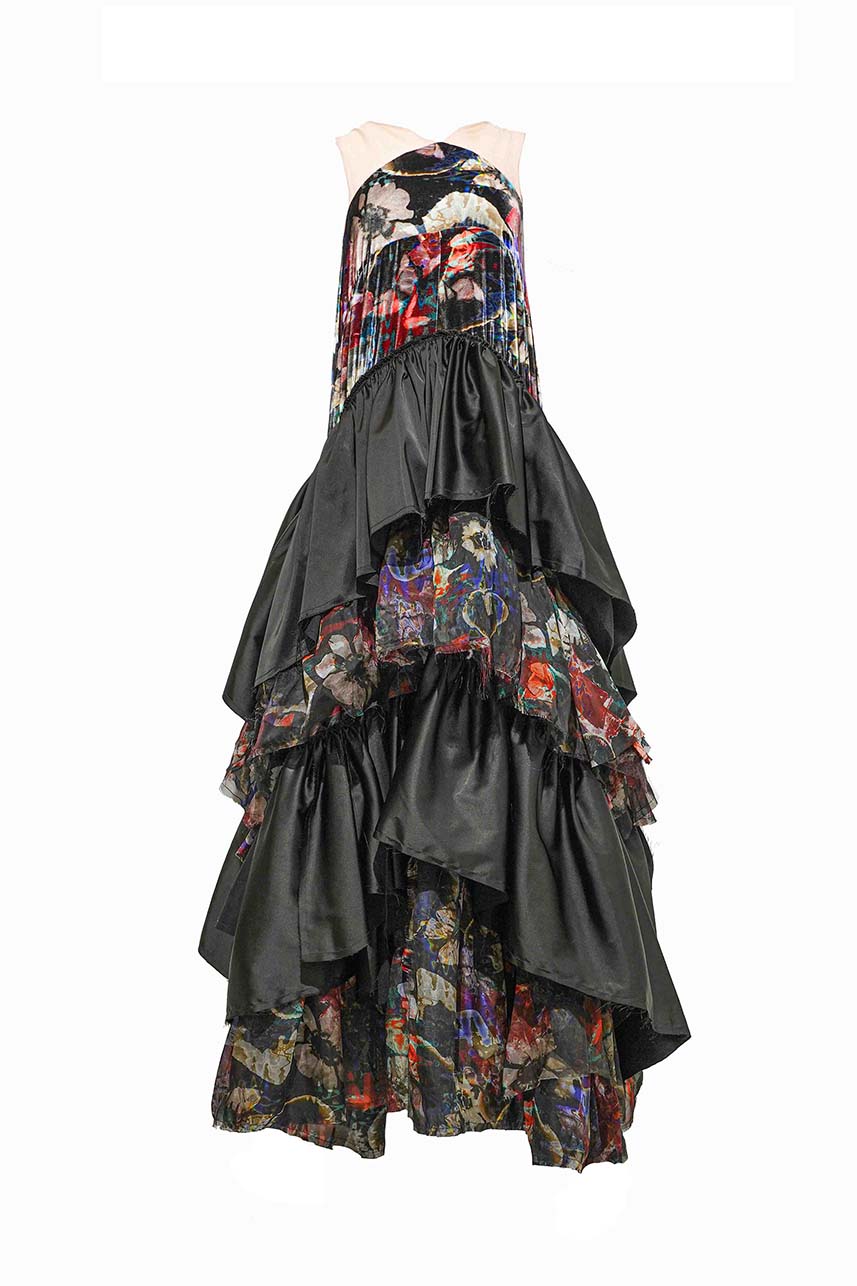 Multiple Ruffles Gown