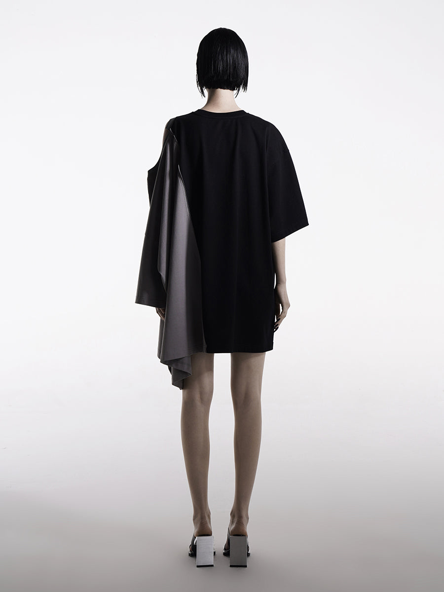 ASYMMETRIC DESTRUCTED OVERSIZED T-SHIRT