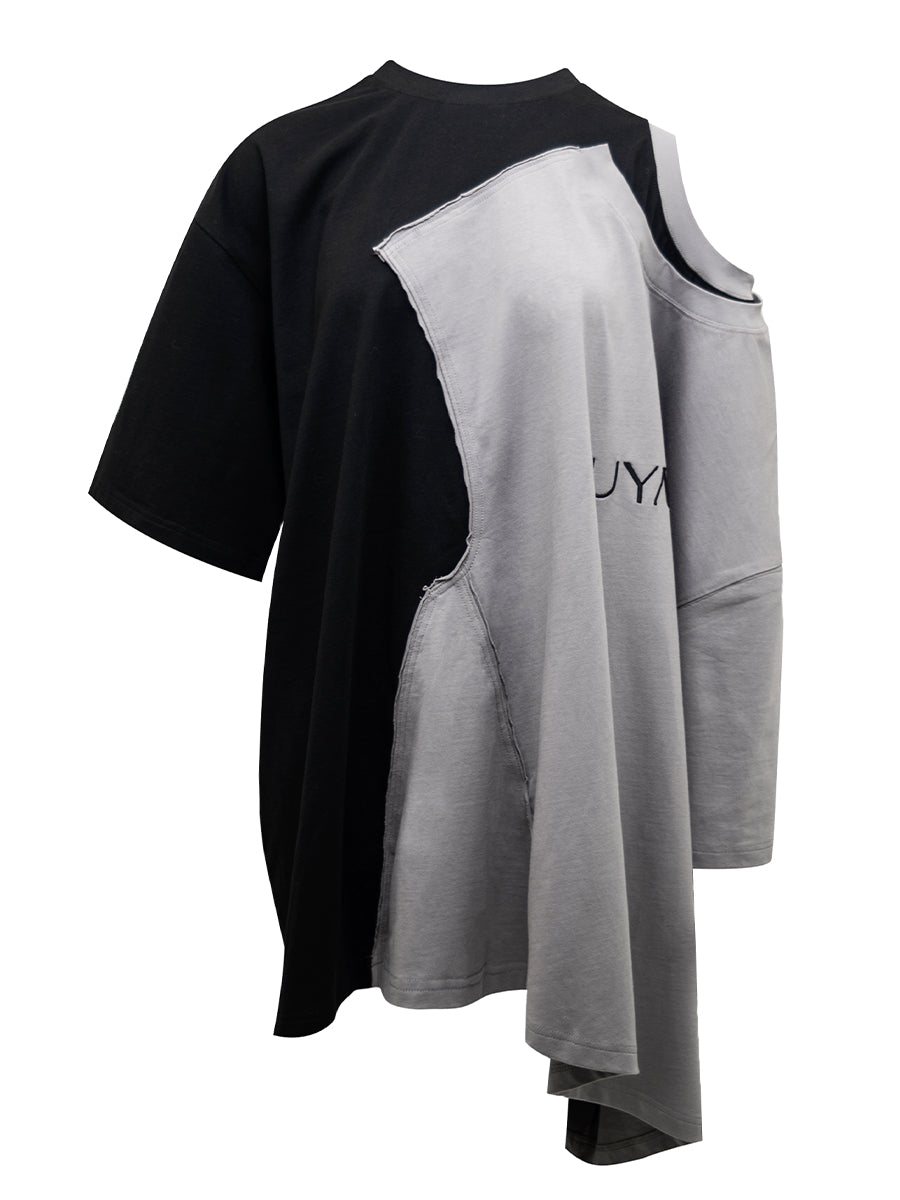ASYMMETRIC DESTRUCTED OVERSIZED T-SHIRT