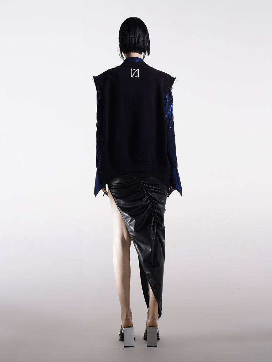 VEST WITH RAW EDGES