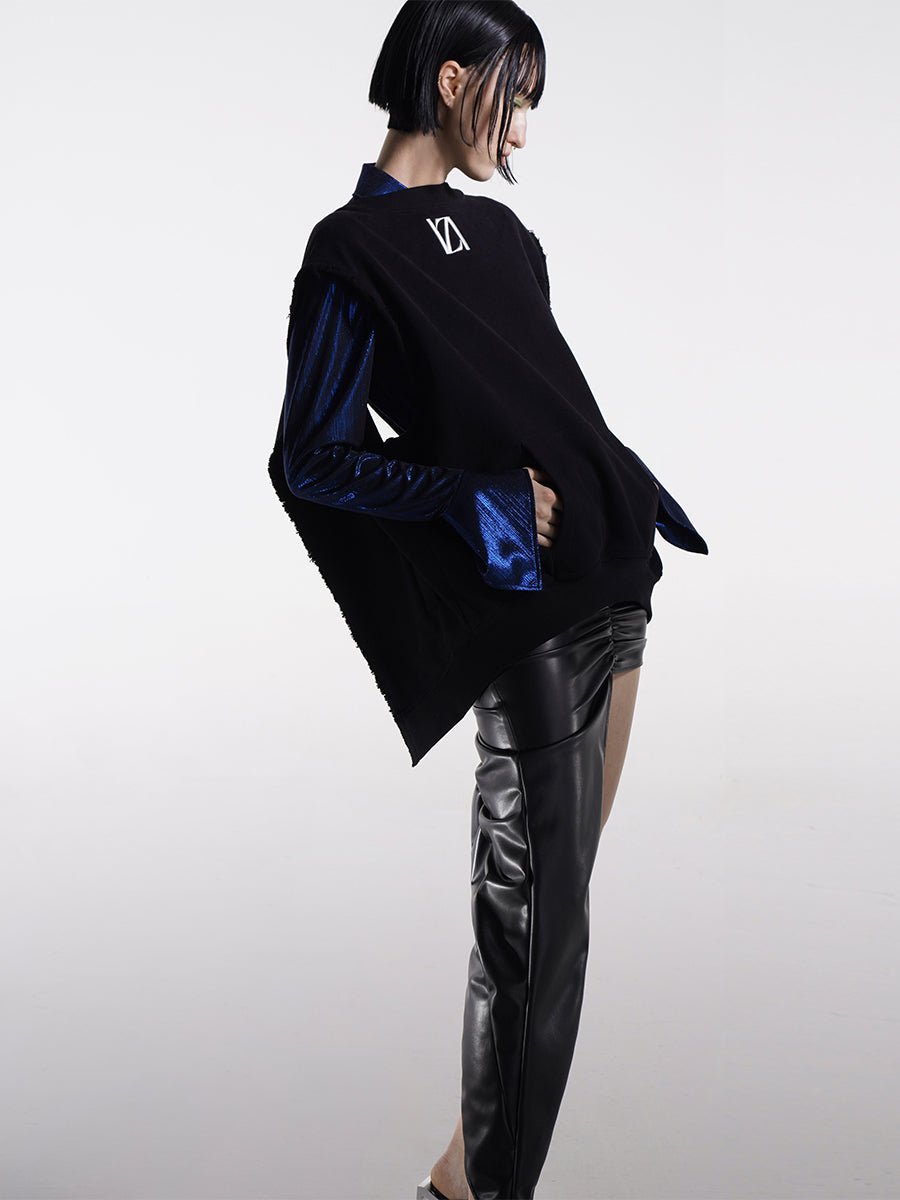 VEST WITH RAW EDGES