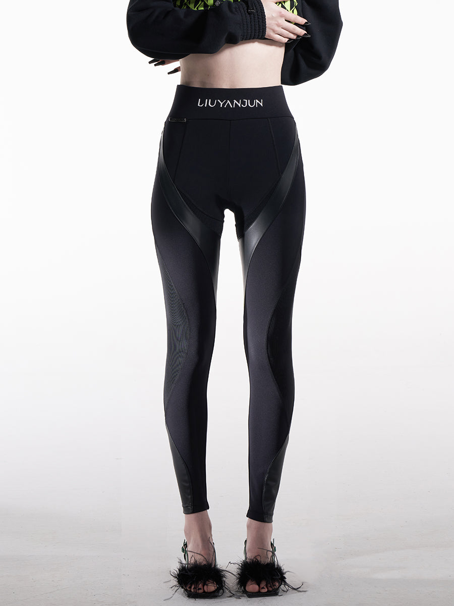 CONTRAST FASHION YOGA PANTS