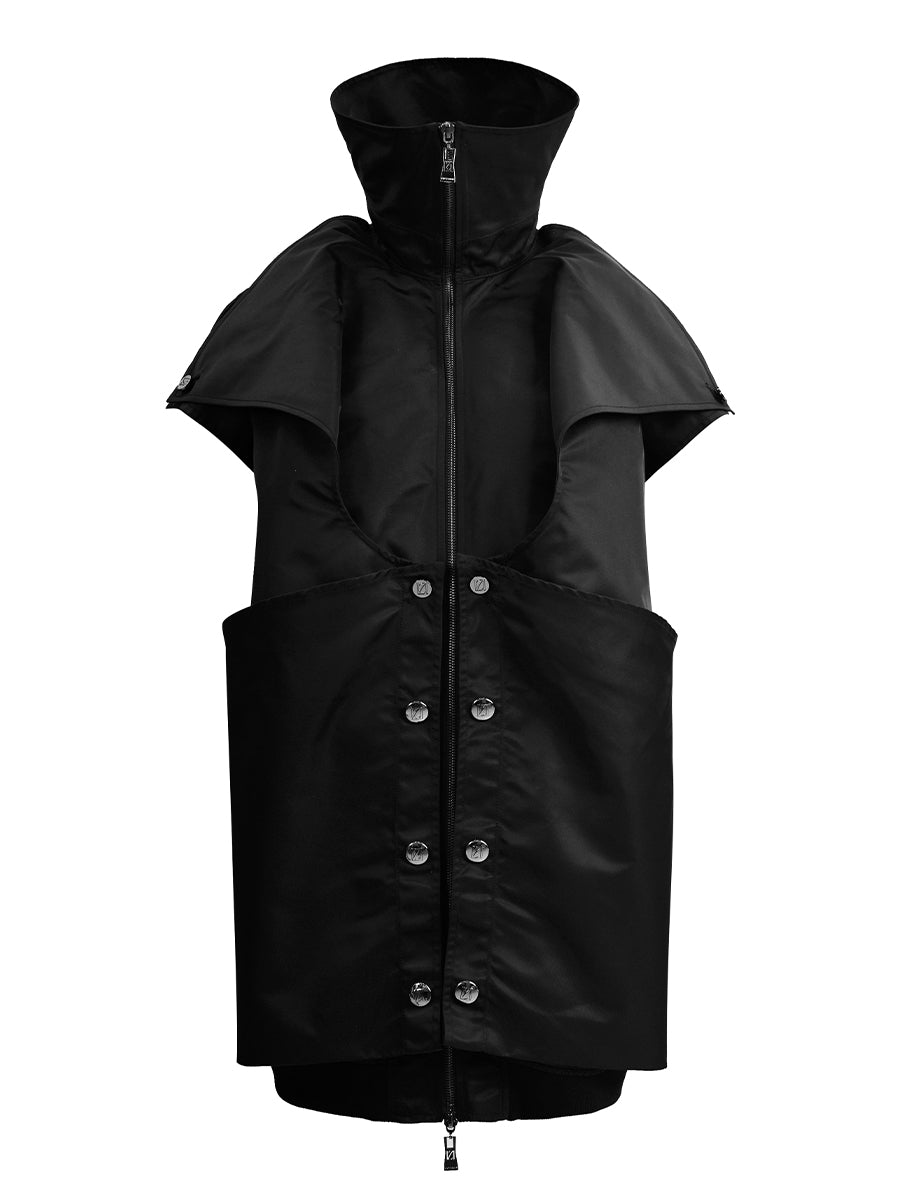 DESTRUCTED OVERSIZED GILET JACKET
