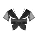 BLOUSE WITH BOWTIE BUTTERFLY SLEEVES
