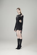 STUDDED DECONSTRUCTED SHORT JACKET