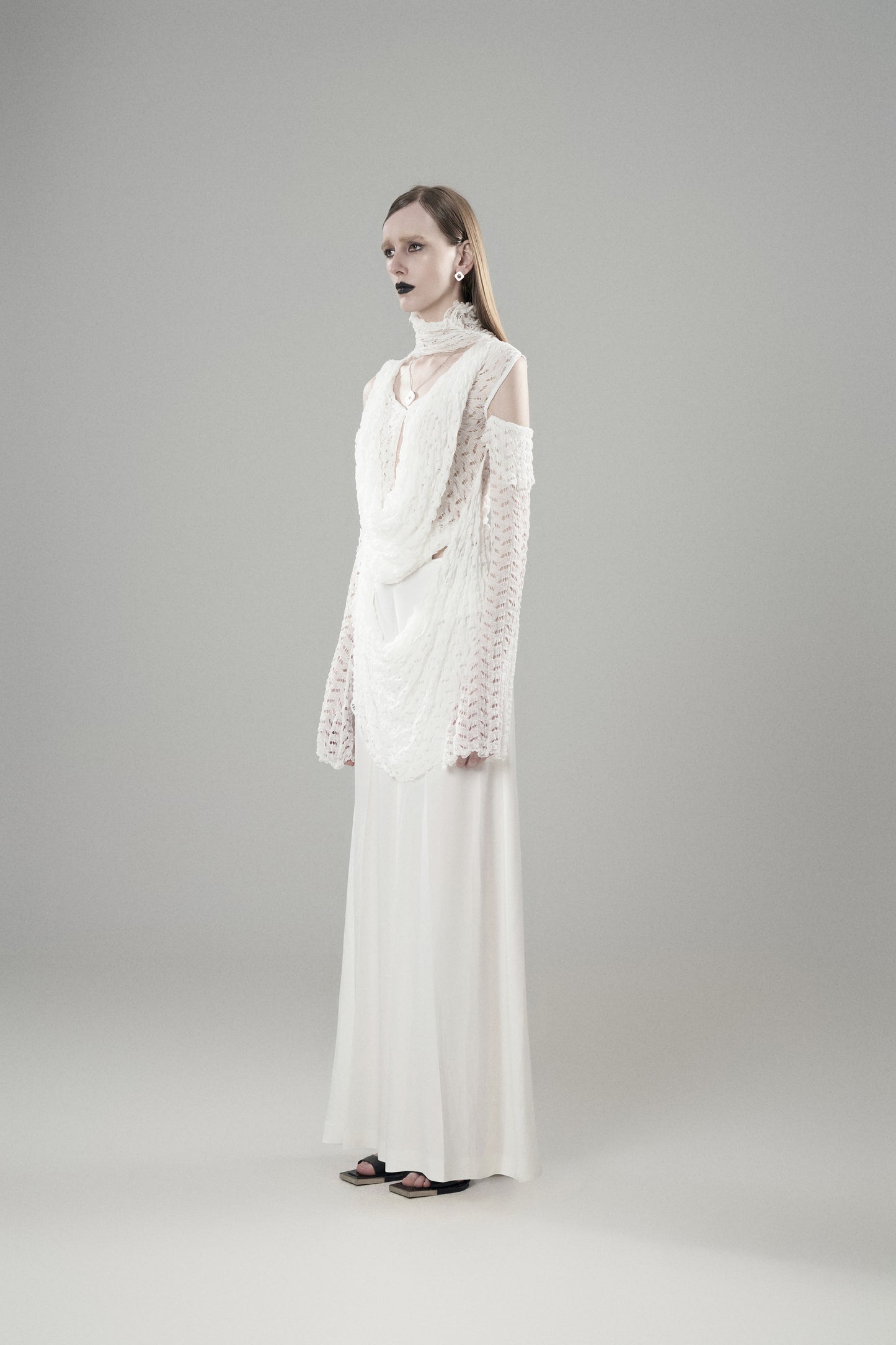 GREEK PLEATED KNIT TOP