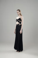 PLEATED TIE-UP BRALETTE
