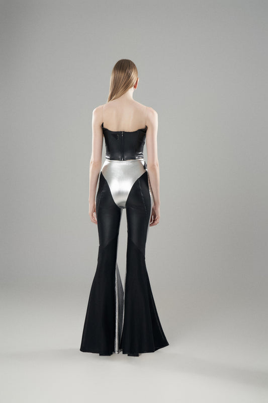 LEATHER BODICE TOP