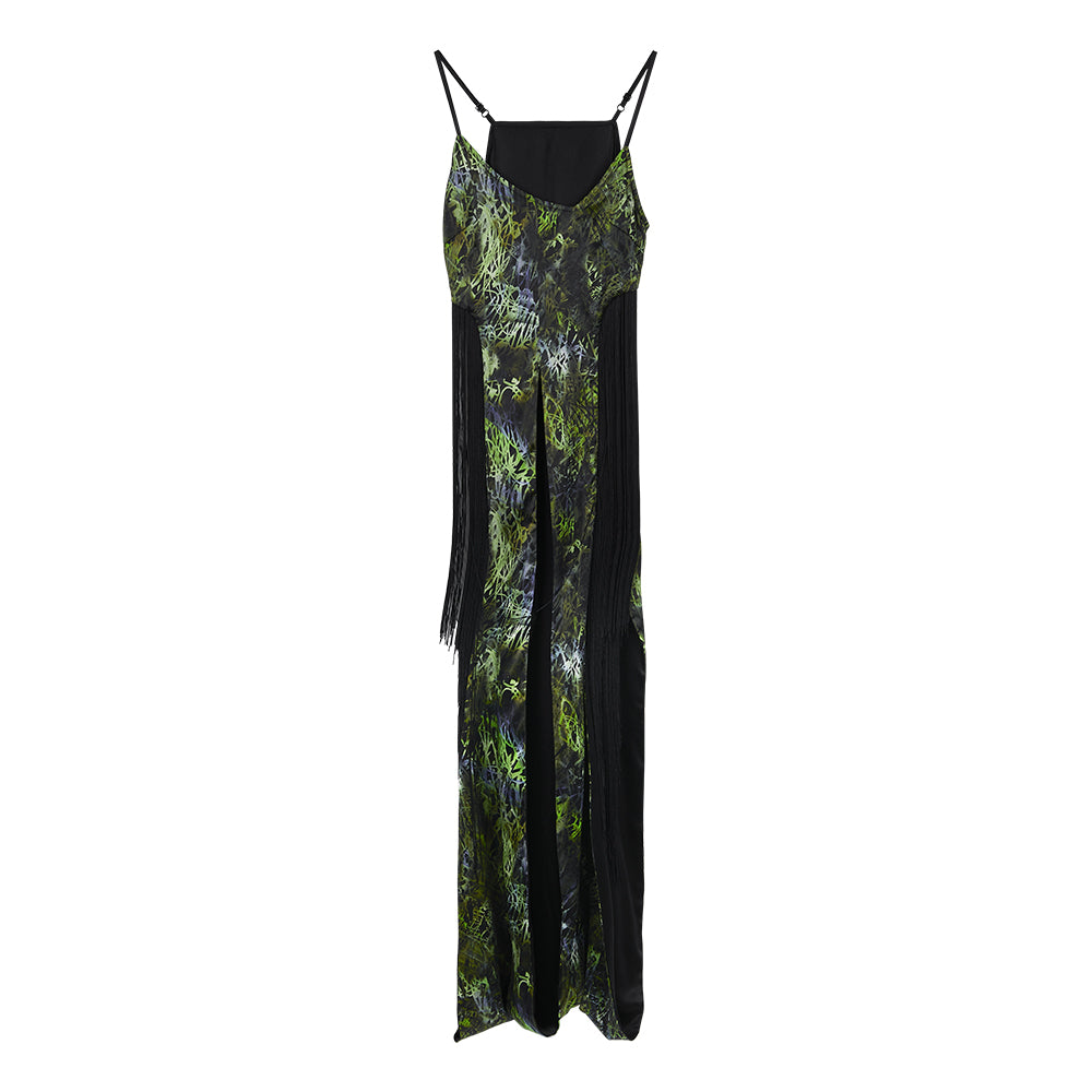 PRINTED FRINGE CAMISOLE