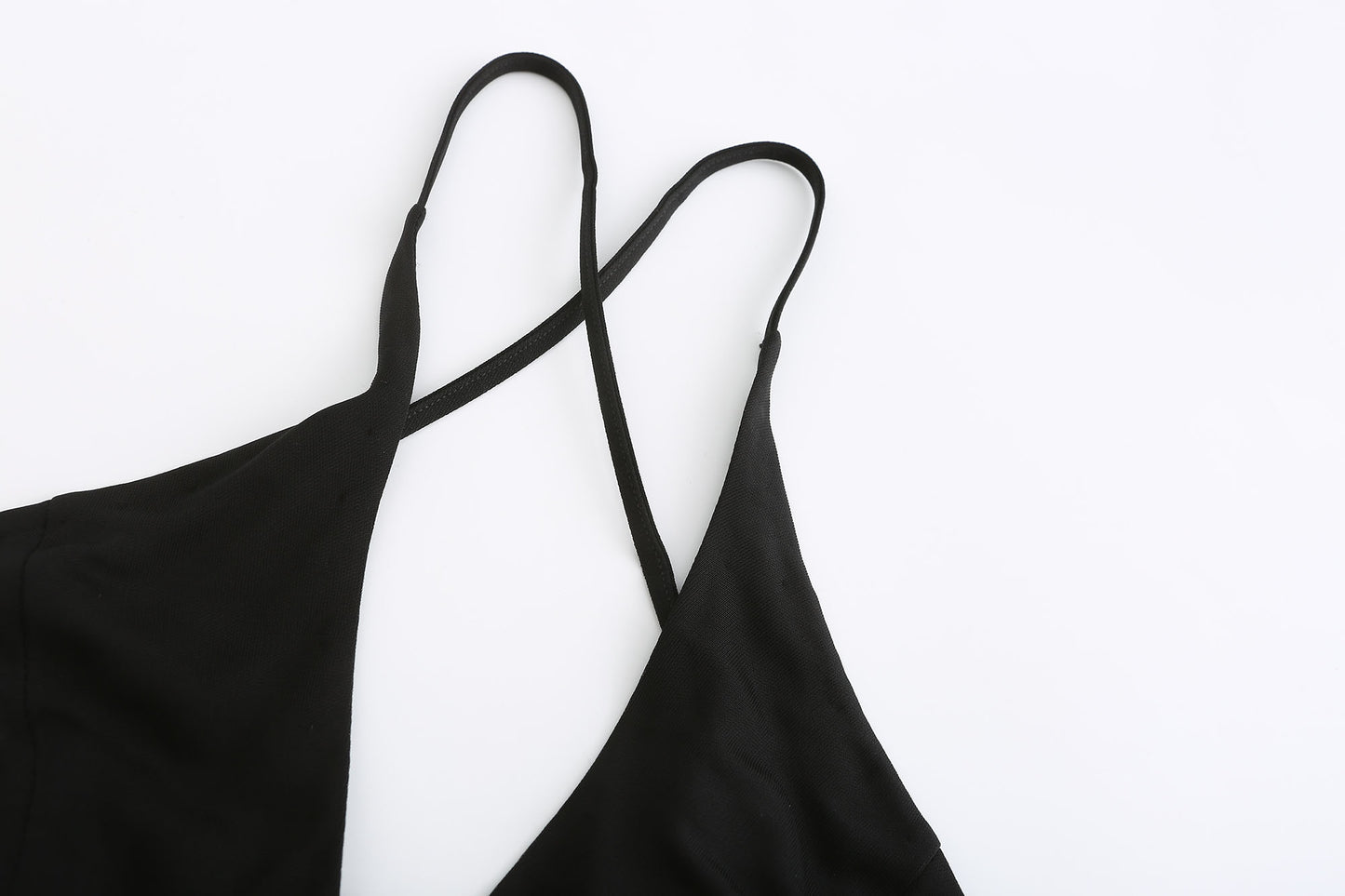 BLACK HALTERNNECK DRAPED DRESS WITH CUT-OUTS