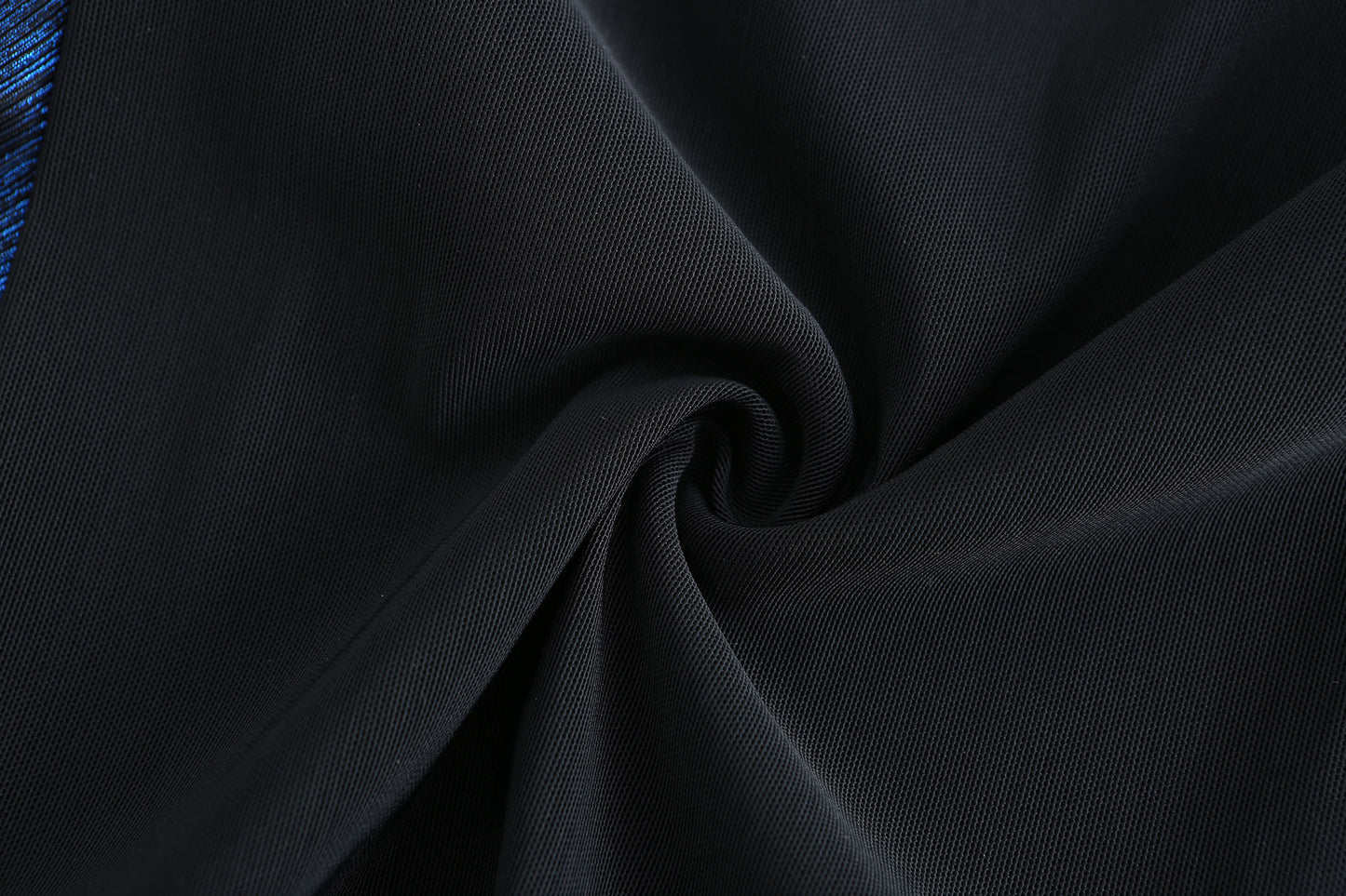 LIGHTNING BLUE ASYMMTRIC DRAPED DRESS WITH CUT OUTS