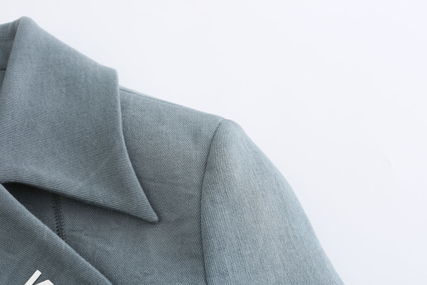 Metal Hook Denim Blazer