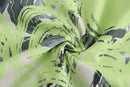 NEON GREEN PRINTED. MIDI. DRESS WITH TWO LAYERS(MULTTWAY WEARING)