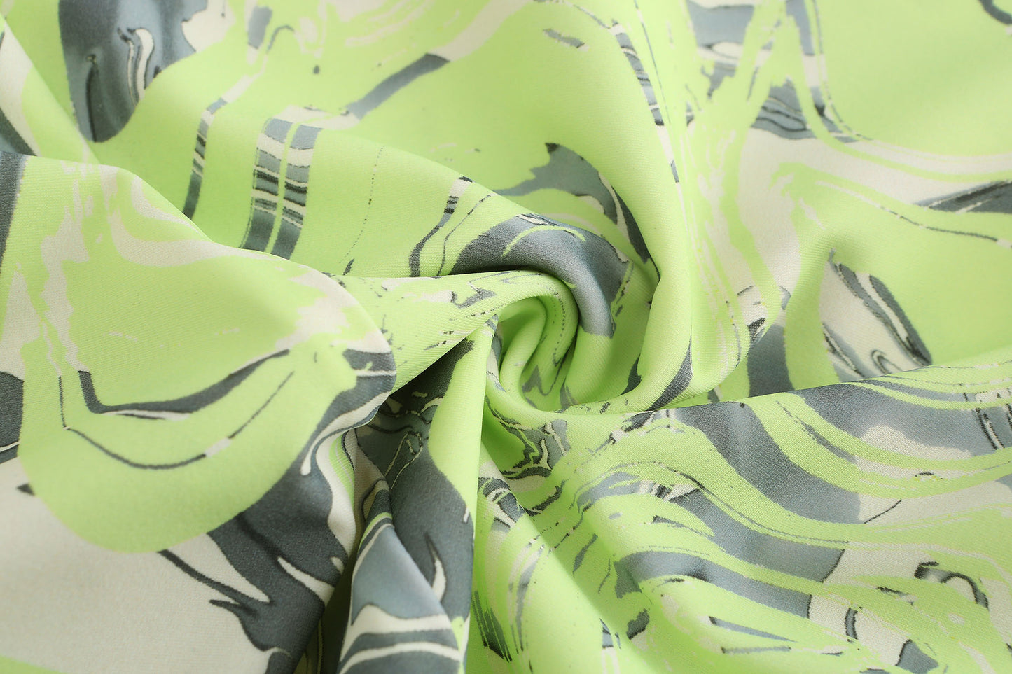 NEON GREEN ASYMMETRIC WRAP. SKIRT WITH. CUT-OUTS