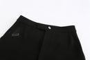 BLACK TAPERED STIRRUP PANTS