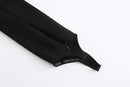 BLACK TAPERED STIRRUP PANTS