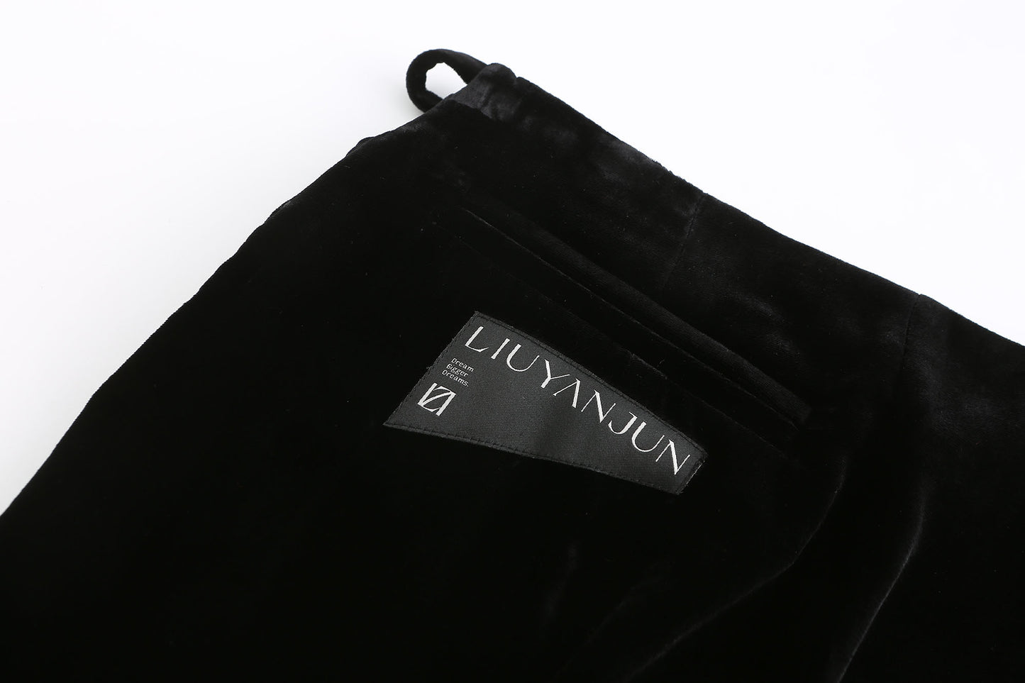 Asymmetric Velvet Flared-leg Pants