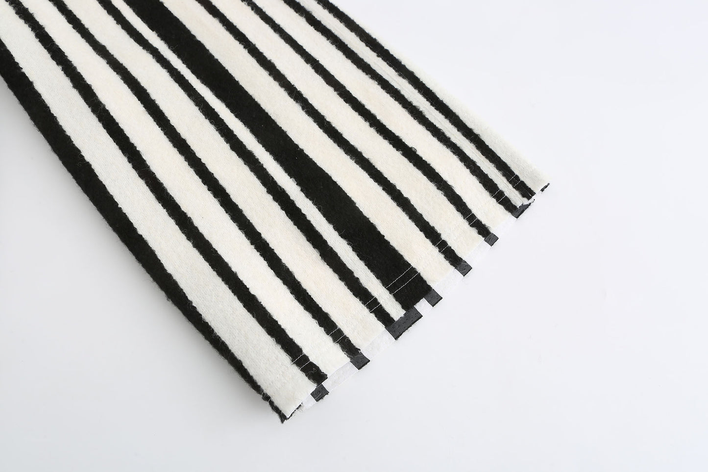 Black-white Stripe Wide leg pants