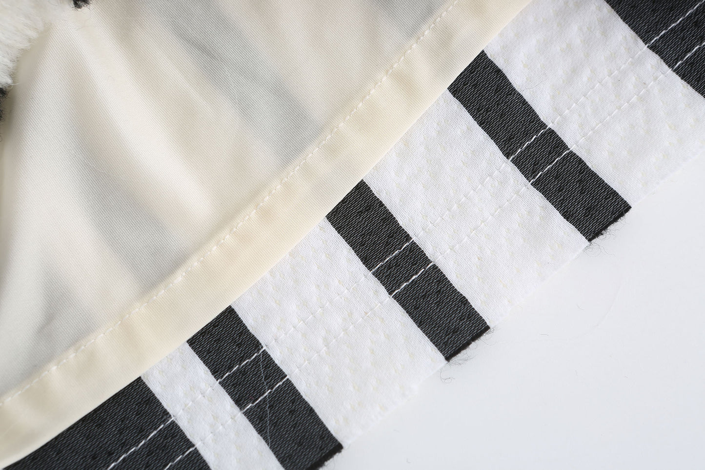 Black-white Stripe Wide leg pants