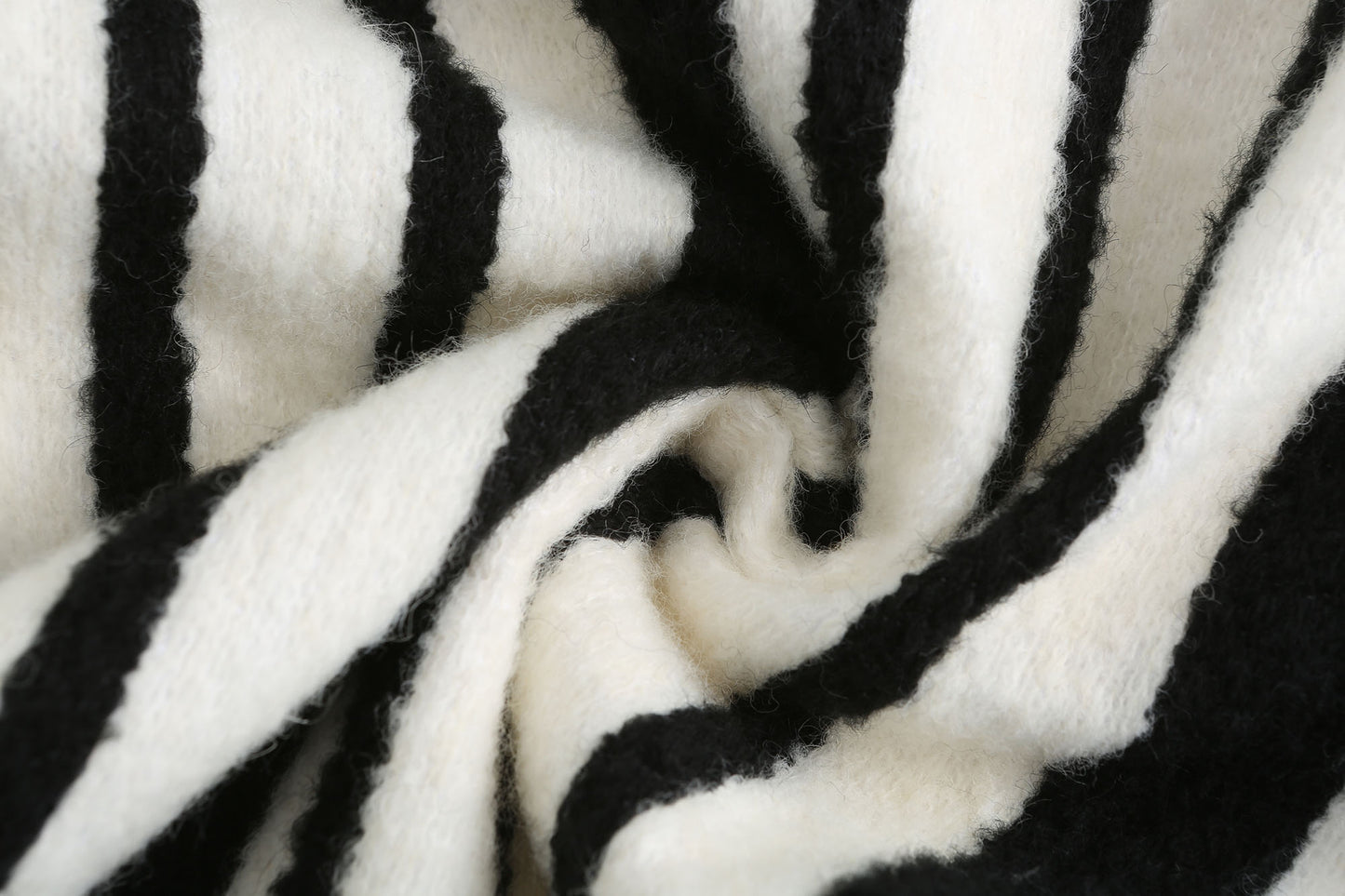 Black-white Stripe Wide leg pants