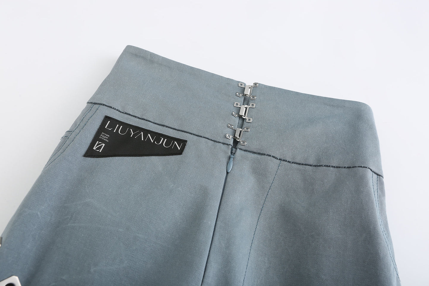 High-waist Strapped Flared Jeans