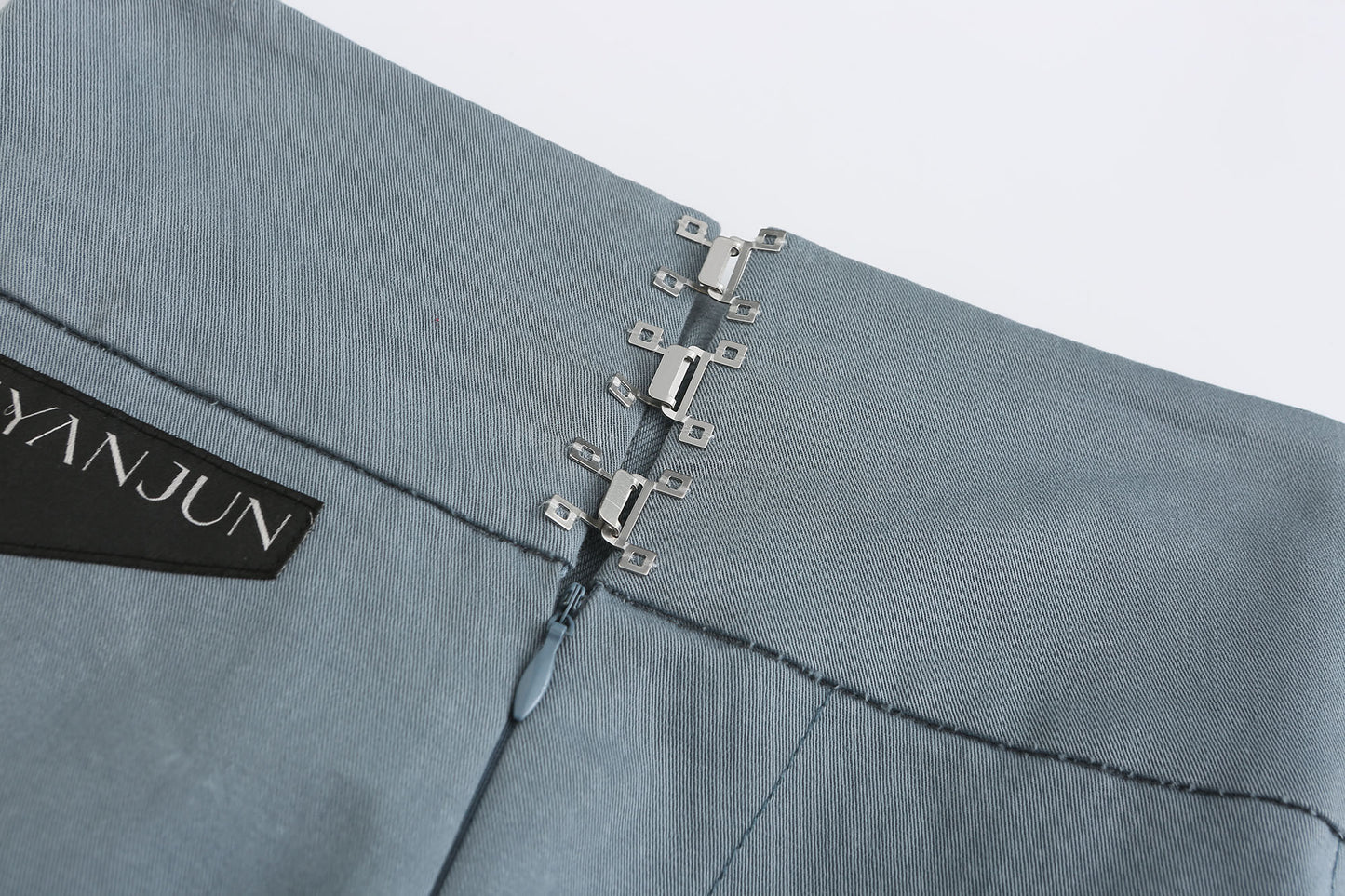 High-waist Strapped Flared Jeans