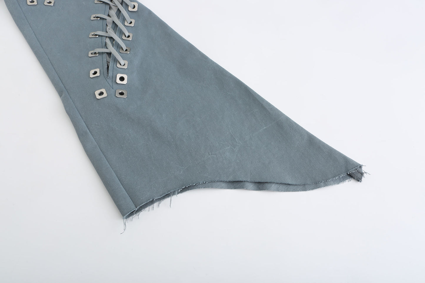 High-waist Strapped Flared Jeans