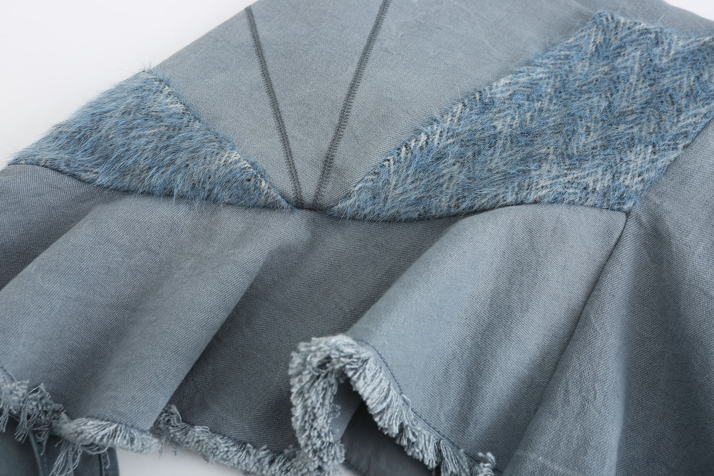 Curved Waist Skirt Jeans