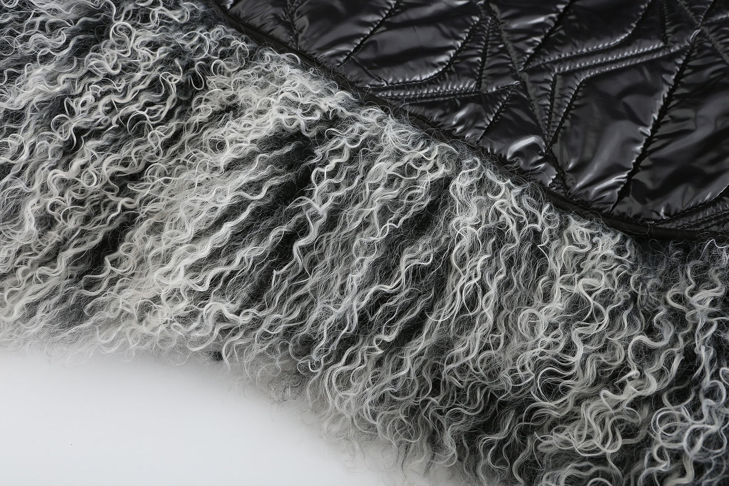 Faux Leather Fur Skirt