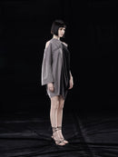 BLACK CONTRAST MULTIWAY WEARING T-SHIRT