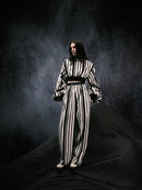 Black-white Stripe Crop Top