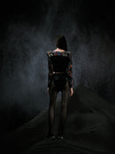 CONTRAST LEATHER STOCKINGS