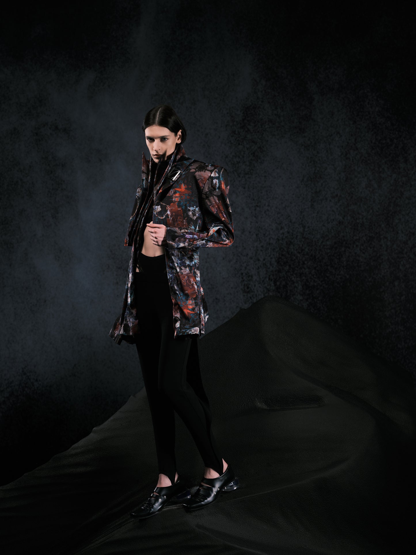 PRINT FOUR-PIECE SUIT