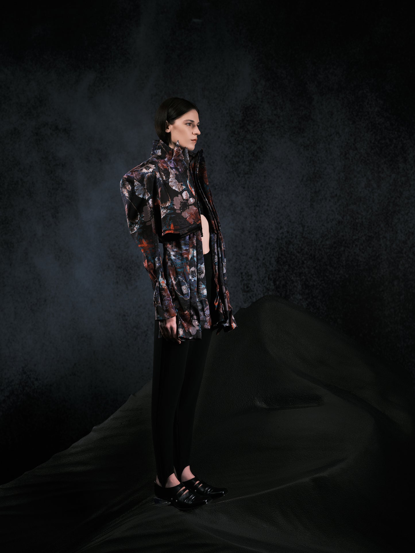 PRINT FOUR-PIECE SUIT