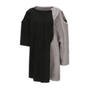 BLACK CONTRAST MULTIWAY WEARING T-SHIRT
