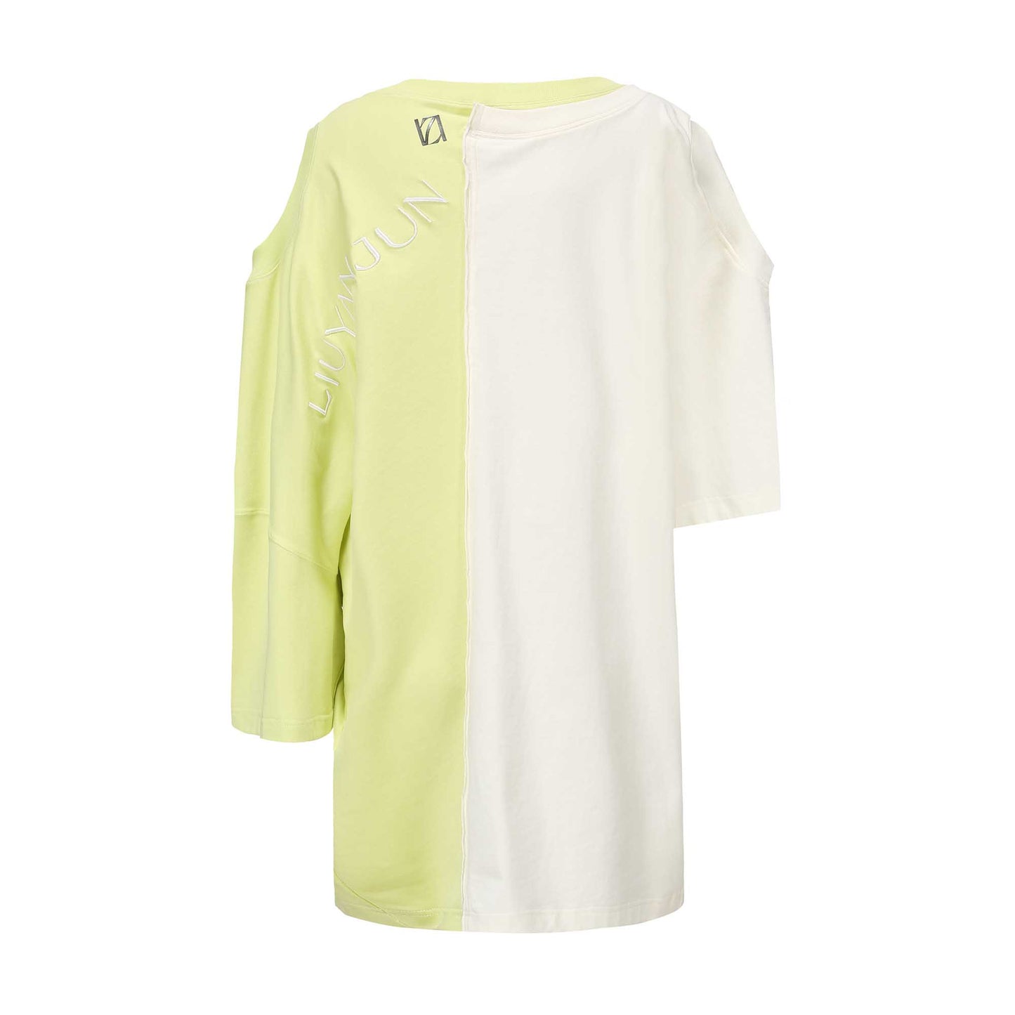 NEON GREEN CONTRAST MULTWAY WEARING T-SHIRT